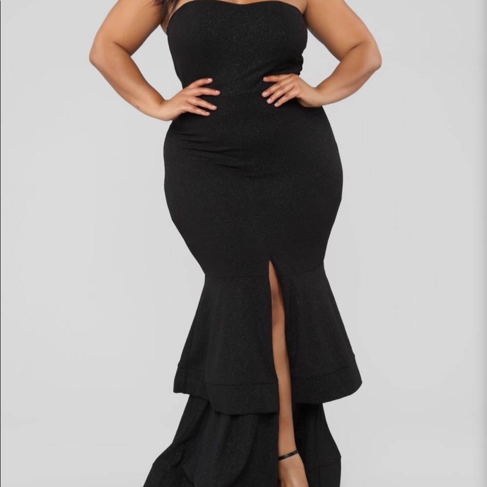Gimme The Glitter Maxi Dress - Black